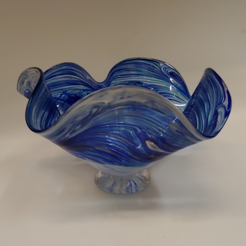 DB-665 Bowl - Ocean Spray Fluted 6x10x6  $195 at Hunter Wolff Gallery